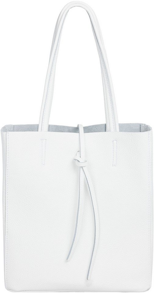 Caspar Schultertasche Mittelgroße Leder Shopper Damen Tasche - CLASSIC LINE - Modell No.814, casual, leicht & unempfindlich - 100% Echtleder - Handmade in Italy von Caspar