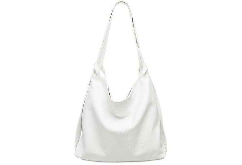 Caspar Schultertasche TL786 Damen Leder 2 in 1 Schultertasche Rucksack von Caspar