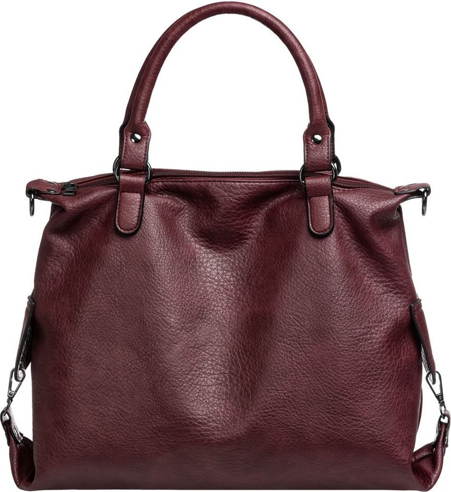 Caspar Schultertasche TS1068 große Damen XL Handtasche mit Schultergurt von Caspar