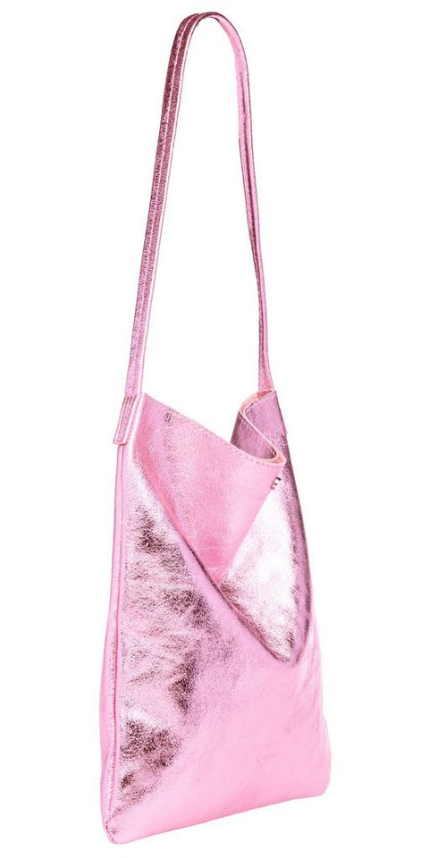 Caspar Schultertasche Mittelgroßer Leder Shopper Damen Tasche - CLASSIC LINE - Modell No.822, Casual, leicht & unempfindlich - 100% Echtleder - Handmade in Italy von Caspar