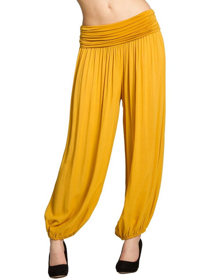 Caspar Stoffhose KHS035 leichte Damen Sommer Haremshose mit hohem Stretch Bund - Made in Italy Caspar Stoffhose KHS035 leichte Damen Sommer Haremshose mit hohem Stretch Bund - Made in Italy von Caspar
