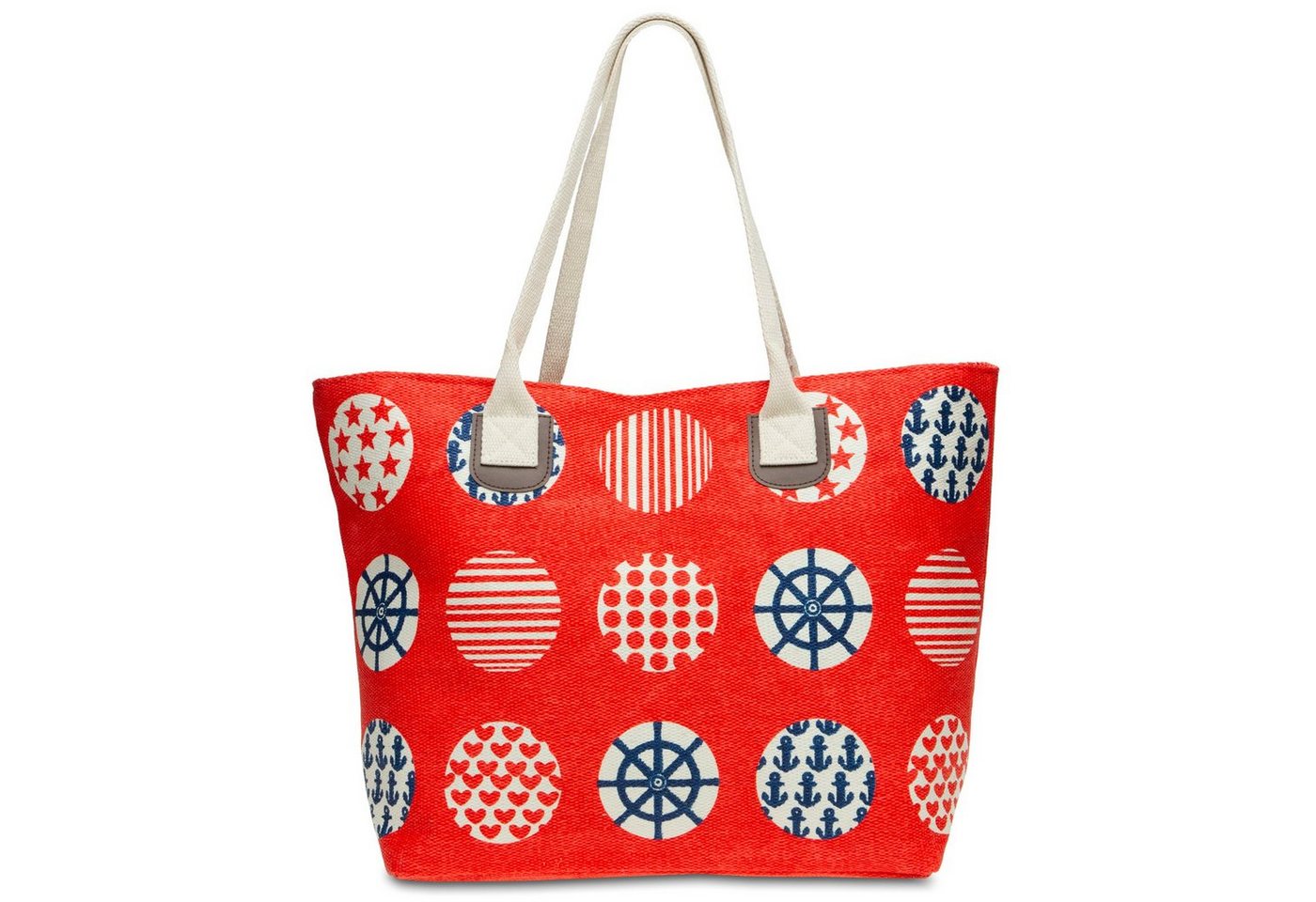 Caspar Strandtasche TS1021 große XL Damen Strandtasche Shopper mit trendy Print von Caspar