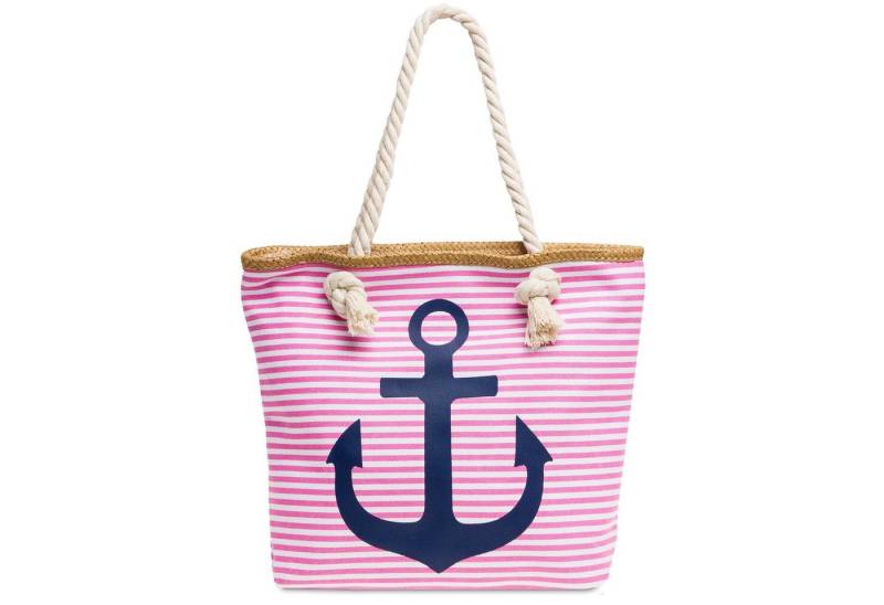 Caspar Strandtasche TS1040 Damen Shopper mit Reißverschluss Caspar Strandtasche TS1040 Damen Shopper mit Reißverschluss von Caspar