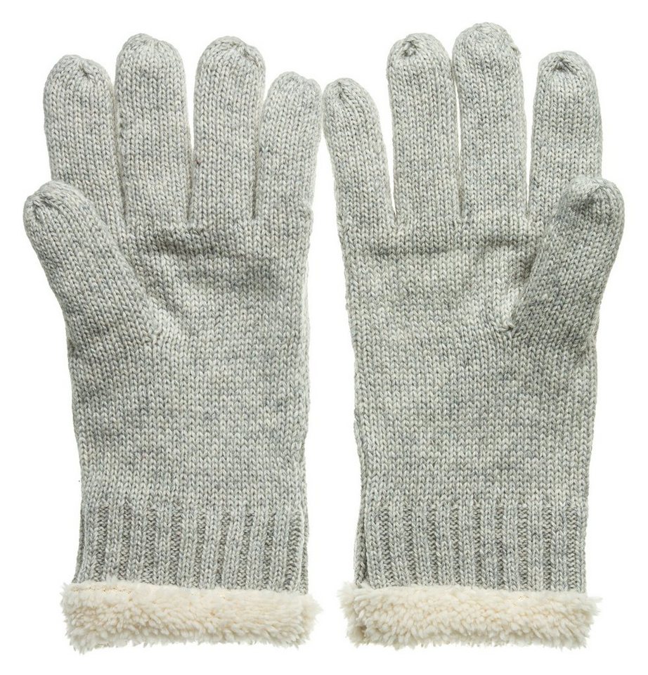 Caspar Strickhandschuhe GLV009 warm gefütterte Damen Strick Handschuhe mit eingesticktem Eiskristall von Caspar