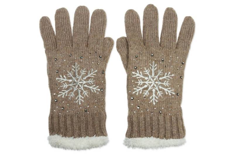 Caspar Strickhandschuhe GLV009 warm gefütterte Damen Strick Handschuhe von Caspar