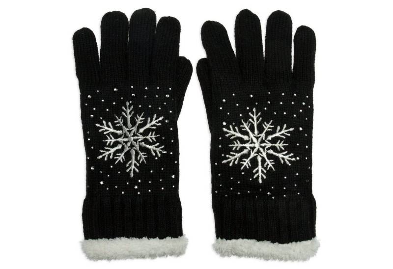 Caspar Strickhandschuhe GLV009 warm gefütterte Damen Strick Handschuhe von Caspar