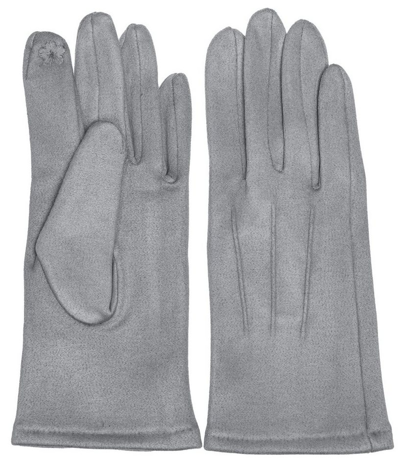 Caspar Strickhandschuhe GLV014 klassisch elegante uni Damen Handschuhe mit 3 Nähten von Caspar