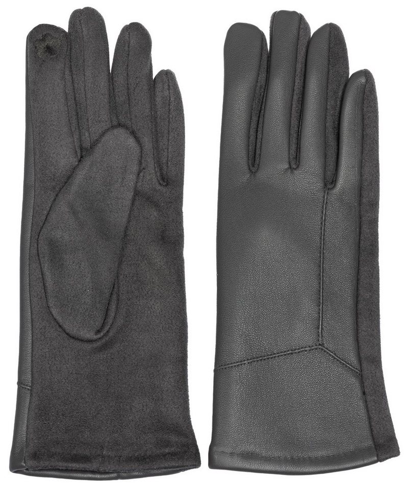 Caspar Strickhandschuhe GLV015 klassisch elegante uni Damen Handschuhe von Caspar