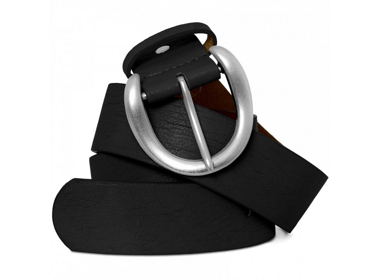 Caspar Synthetikgürtel Caspar GU274 breiter Damen Vintage Gürtel mit gebürsteter Metallschnalle Caspar Synthetikgürtel Caspar GU274 breiter Damen Vintage Gürtel mit gebürsteter Metallschnalle von Caspar