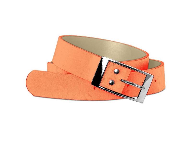 Caspar Synthetikgürtel GU261 eleganter Damen Gürtel mit schlichter Metallschnalle von Caspar