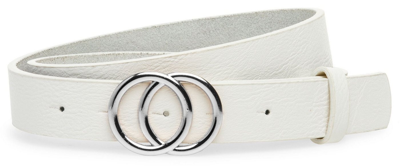Caspar Synthetikgürtel GU322 eleganter Damen Hüftgürtel mit Doppel Ringschnalle Caspar Synthetikgürtel GU322 eleganter Damen Hüftgürtel mit Doppel Ringschnalle von Caspar