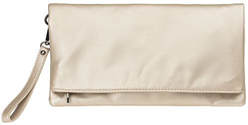 Caspar TA392 elegante Damen Briefumschlag Clutch Tasche Abendtasche, Farbe:perlmutt, Accessoires:One Size von Caspar