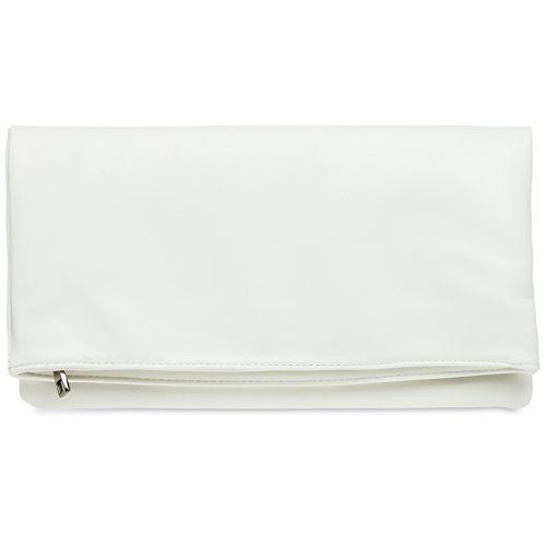 Caspar TA392 elegante Damen Briefumschlag Clutch Tasche Abendtasche, Farbe:weiss, Accessoires:One Size Caspar TA392 elegante Damen Briefumschlag Clutch Tasche Abendtasche, Farbe:weiss, Accessoires:One Size von Caspar