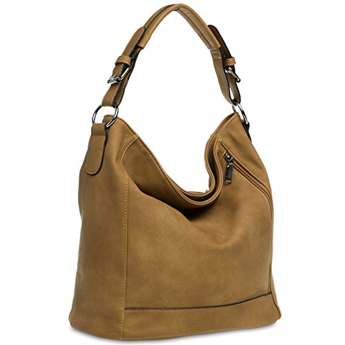 Caspar TS917 Damen Handtasche, Farbe:camel von Caspar
