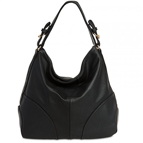 Caspar TS940 Damen Schultertasche, Farbe:schwarz von Caspar