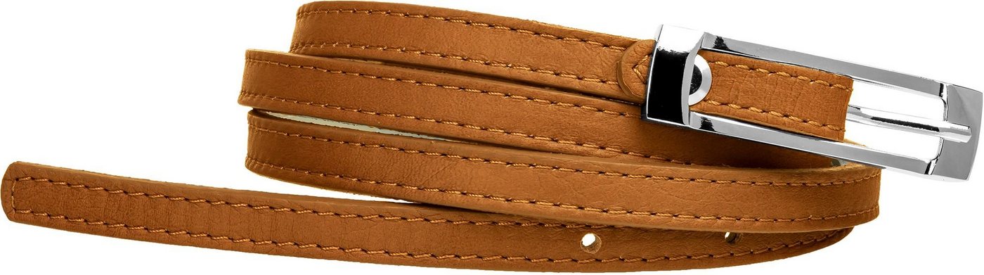 Caspar Taillengürtel GU296 schmaler Damen Ledergürtel von Caspar