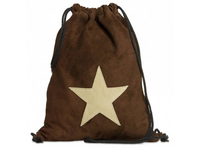 Caspar Turnbeutel CASPAR TL711 Unisex Wildleder Turnbeutel mit Stern von Caspar