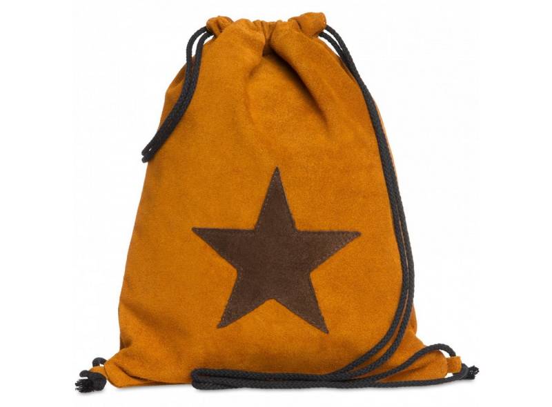Caspar Turnbeutel CASPAR TL711 Unisex Wildleder Turnbeutel mit Stern von Caspar