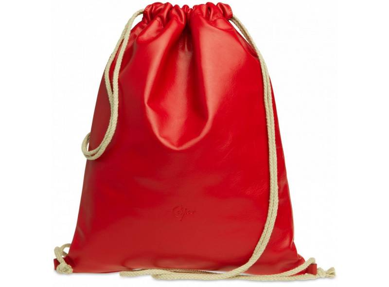 Caspar Turnbeutel TL716 hochwertiger Leder Sportbeutel Turnbeutel Vintage Style von Caspar