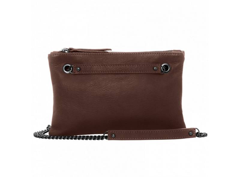 Caspar Umhängetasche Damen Ledertasche Umhängetasche Doppeltasche mit zwei Fächern - TL704 von Caspar