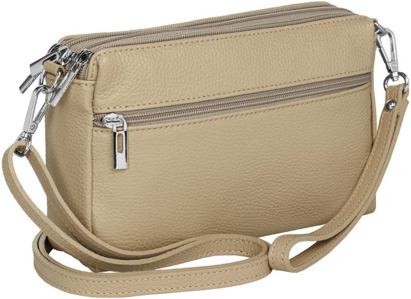 Caspar Umhängetasche Kleine Damen Crossbody Bag Leder Tasche - CLASSIC LINE - Modell No.815, leicht, elegant & unempfindlich - 100% Echtleder - Handmade in Italy von Caspar