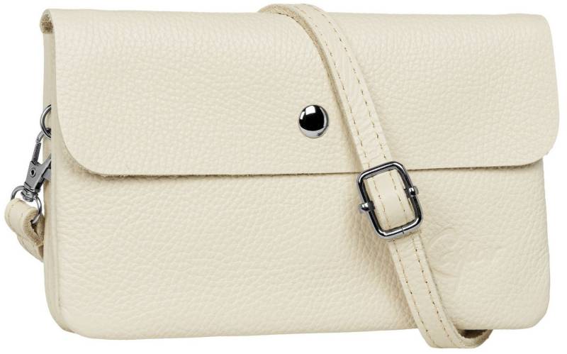 Caspar Umhängetasche Mini Leder Clutch Damen Handtasche - CLASSIC LINE - Modell No.827, leicht, elegant & unempfindlich - 100% Echtleder - Handmade in Italy von Caspar