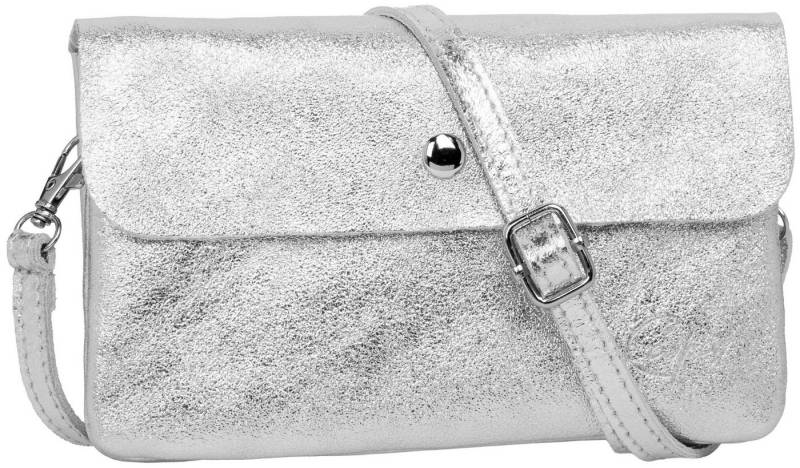 Caspar Umhängetasche Mini Leder Clutch Damen Handtasche - CLASSIC LINE - Modell No.827, leicht, elegant & unempfindlich - 100% Echtleder - Handmade in Italy von Caspar