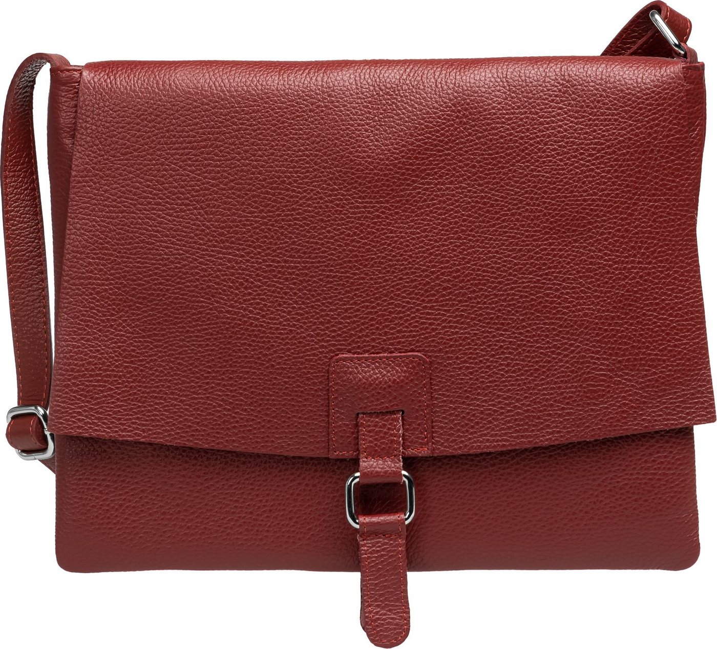 Caspar Umhängetasche TL808 sportlich elegante Damen Cross Body Bag aus Leder von Caspar