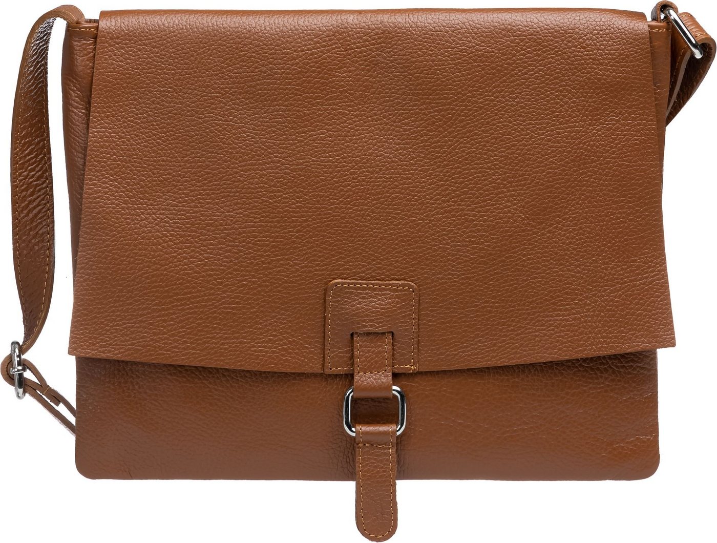 Caspar Umhängetasche TL808 sportlich elegante Damen Cross Body Bag aus Leder von Caspar