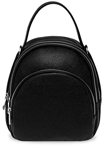 Caspar eleganter Damen Leder Rucksack Rucksacktasche City Backpack - PREMIUM LINE - Modell No.793 - Made in Italy, Farbe:schwarz, Größe:One Size Caspar eleganter Damen Leder Rucksack Rucksacktasche City Backpack - PREMIUM LINE - Modell No.793 - Made in Italy, Farbe:schwarz, Größe:One Size von Caspar