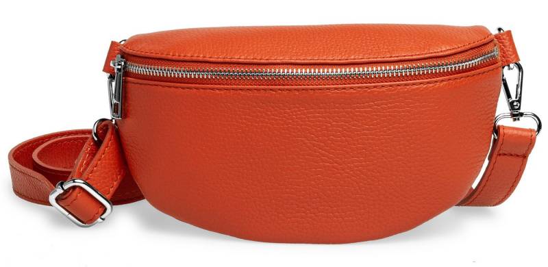 Caspar Gürteltasche Große Leder Cross Body Gürteltasche - CLASSIC LINE - Modell No.798, leicht, robust & unempfindlich - 100% Echtleder - Handmade in Italy von Caspar