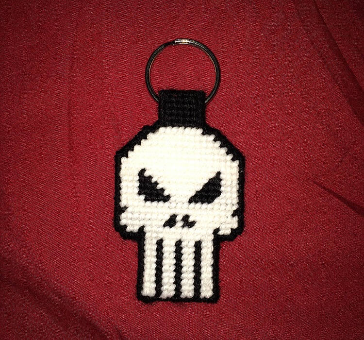 Schädel Schlüsselanhänger Schädel Schlüsselanhänger von CasperCraftsCo