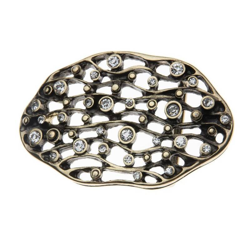 Cassandra Accessoires Gürtelschnalle Wechselschnalle Gürtelschließe Buckle "Strass" im außergewöhnlichen Design mit Strasssteinen - 40mm von Cassandra Accessoires