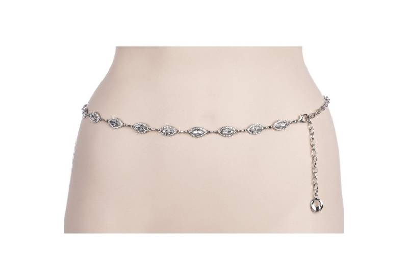 Cassandra Accessoires Kettengürtel Taillenkette Hüftkette im edlen Design mit funkelnden Straßsteinen von Cassandra Accessoires