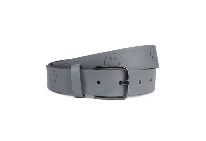 Cassandra Accessoires Ledergürtel "Happiness" mit fröhlicher Prägung MADE IN GERMANY - Echt Leder von Cassandra Accessoires