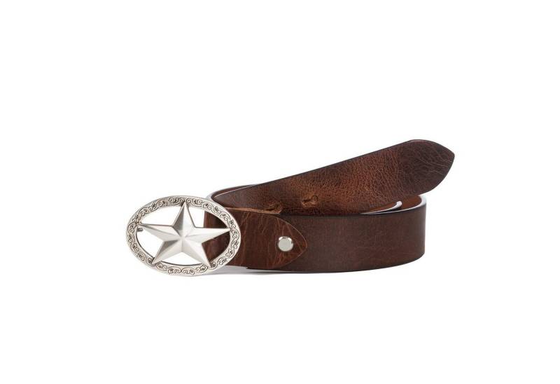 Cassandra Accessoires Ledergürtel "Star" mit Koppelschließe im Westerndesign - MADE IN GERMANY von Cassandra Accessoires