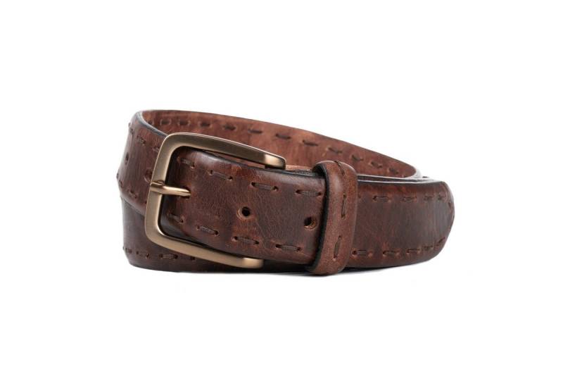 Cassandra Accessoires Ledergürtel "Urban Vintage" mit Ziernaht - Echt Leder - MADE IN GERMANY von Cassandra Accessoires