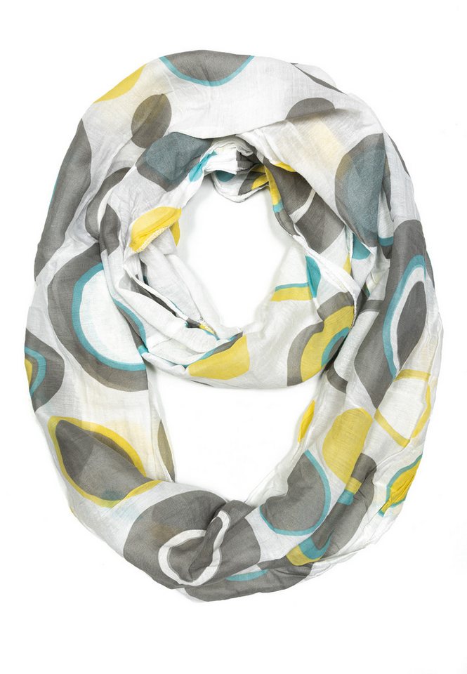 Cassandra Accessoires Loop "Circle" Rundschal mit Seide, mit Punktemuster von Cassandra Accessoires