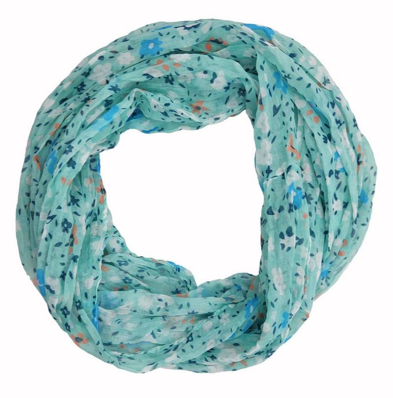 Cassandra Accessoires Loop "Fiorellino", lockerleicht, mit verspieltem Blumen-Print, mit Seide von Cassandra Accessoires