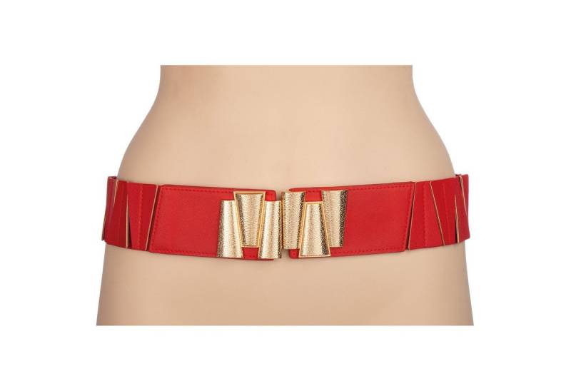 Cassandra Accessoires Taillengürtel "Cone" Stretchgürtel mit goldenem Hakenverschluß von Cassandra Accessoires