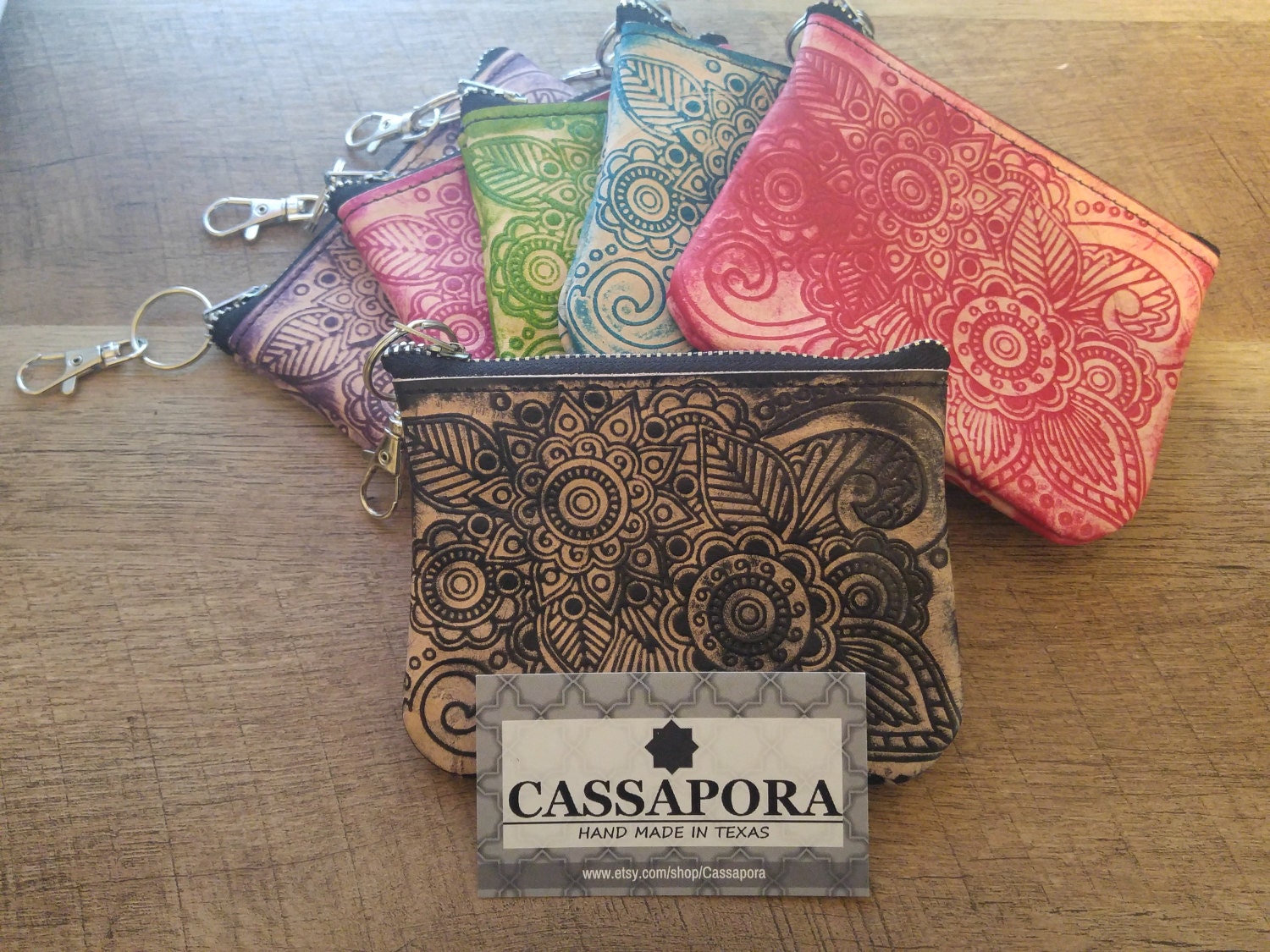 Boho Doodle - Kleine Geprägte Schlüsselbänder Clips Für Ihre Schlüssel Auf Bestellung Boho Doodle - Kleine Geprägte Schlüsselbänder Clips Für Ihre Schlüssel Auf Bestellung von Cassapora