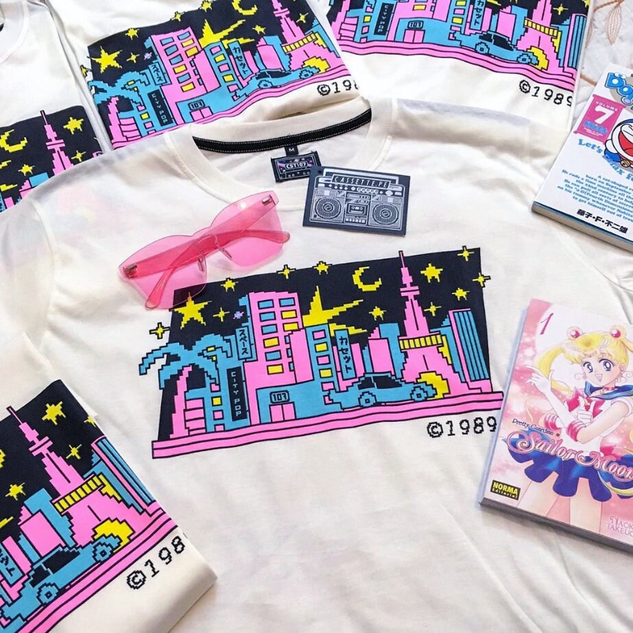 City Pop Nights T-Shirt City Pop Nights T-Shirt von Cassette107