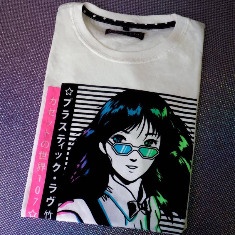 T-Shirt Mit Aufschrift „Plastic Love" T-Shirt Mit Aufschrift „Plastic Love" von Cassette107