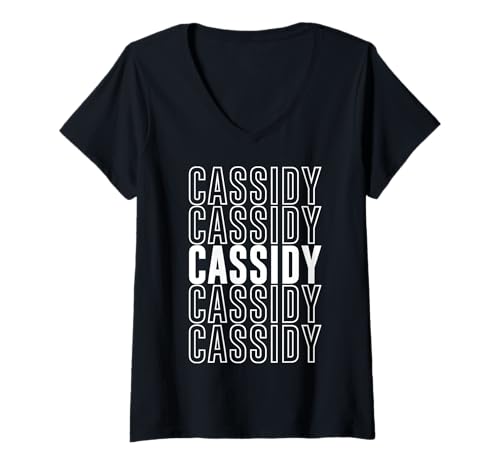 Damen Cassidy T-Shirt mit V-Ausschnitt von Cassidy Apparel