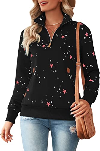 Cassiecy Damen Kapuzenpullover Winter Langarm Hoodie Pullover Baumwoll Zipped Sweatshirt Winterjacke Mantel Outwear (XXL, ZY1_Schwarz) von Cassiecy