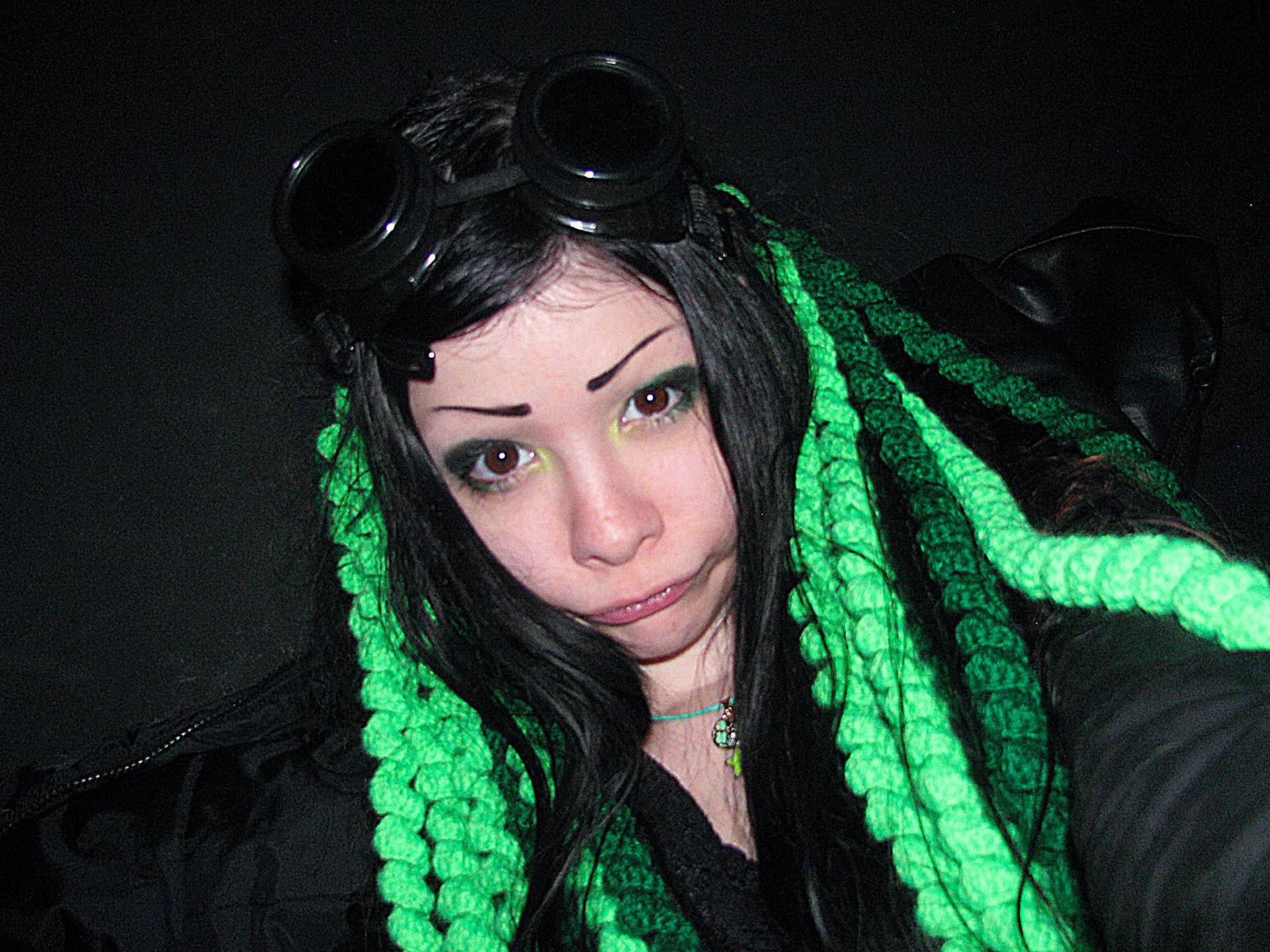 Fluo Green Dreadlocks Cybergoth Cyberdreads Häkeln Fluo Green Dreadlocks Cybergoth Cyberdreads Häkeln von CassiopeaCreations