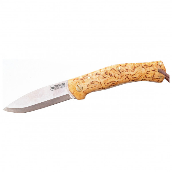 Casström - Lars Fält Slip Joint - Messer curly birch / scandi von Casström