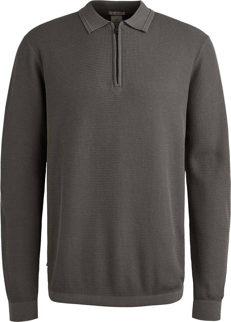 Cast Iron Longsleeve Half-Zip Polo Structure Anthrazit - Größe L Cast Iron Longsleeve Half-Zip Polo Structure Anthrazit - Größe L von Cast Iron