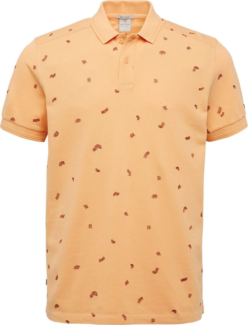 Cast Iron Polo Shirt Apricot Orange - Größe XXL von Cast Iron