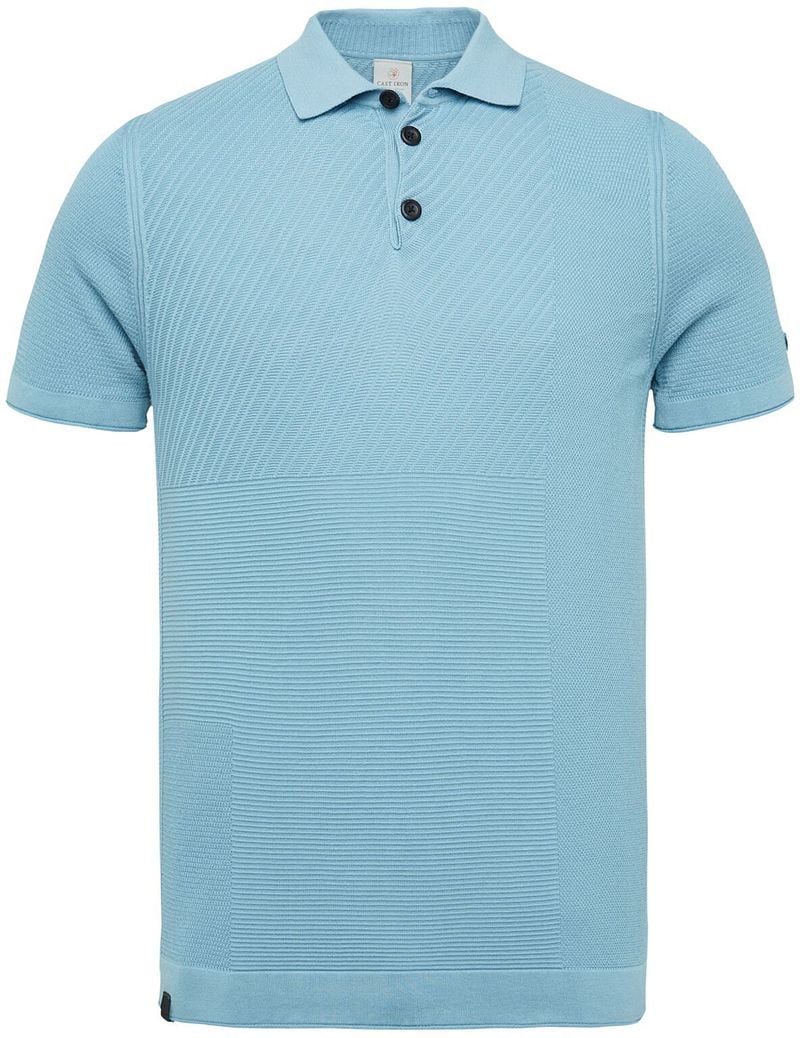 Cast Iron Poloshirt Hellblau - Größe XXL von Cast Iron